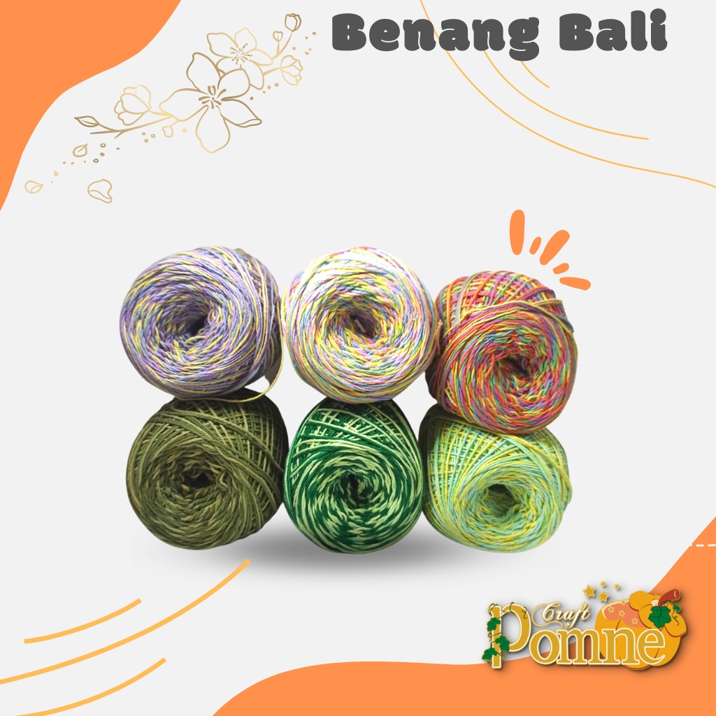 Benang Rajut Katun Bali Gradasi NEW