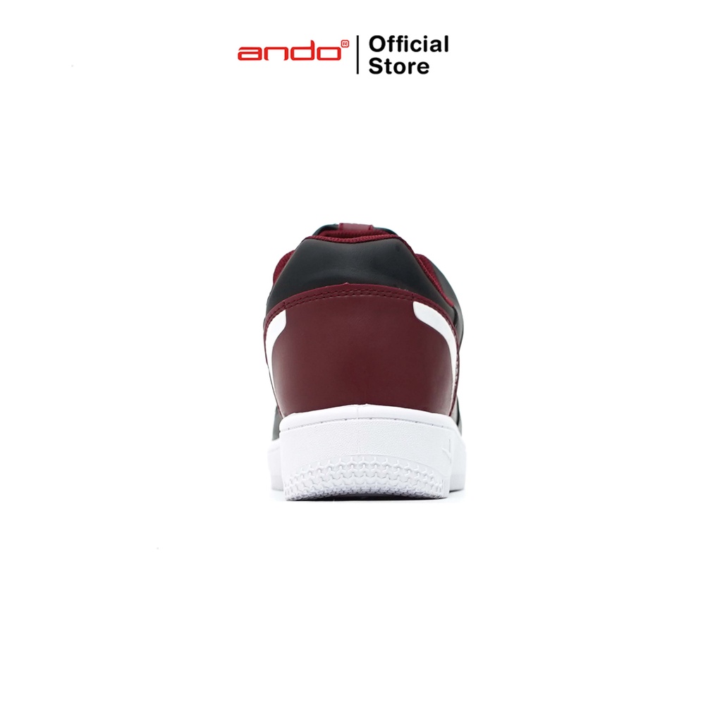 Ando Official Sepatu Sneakers Senju Pria Dewasa - Hitam/Putih