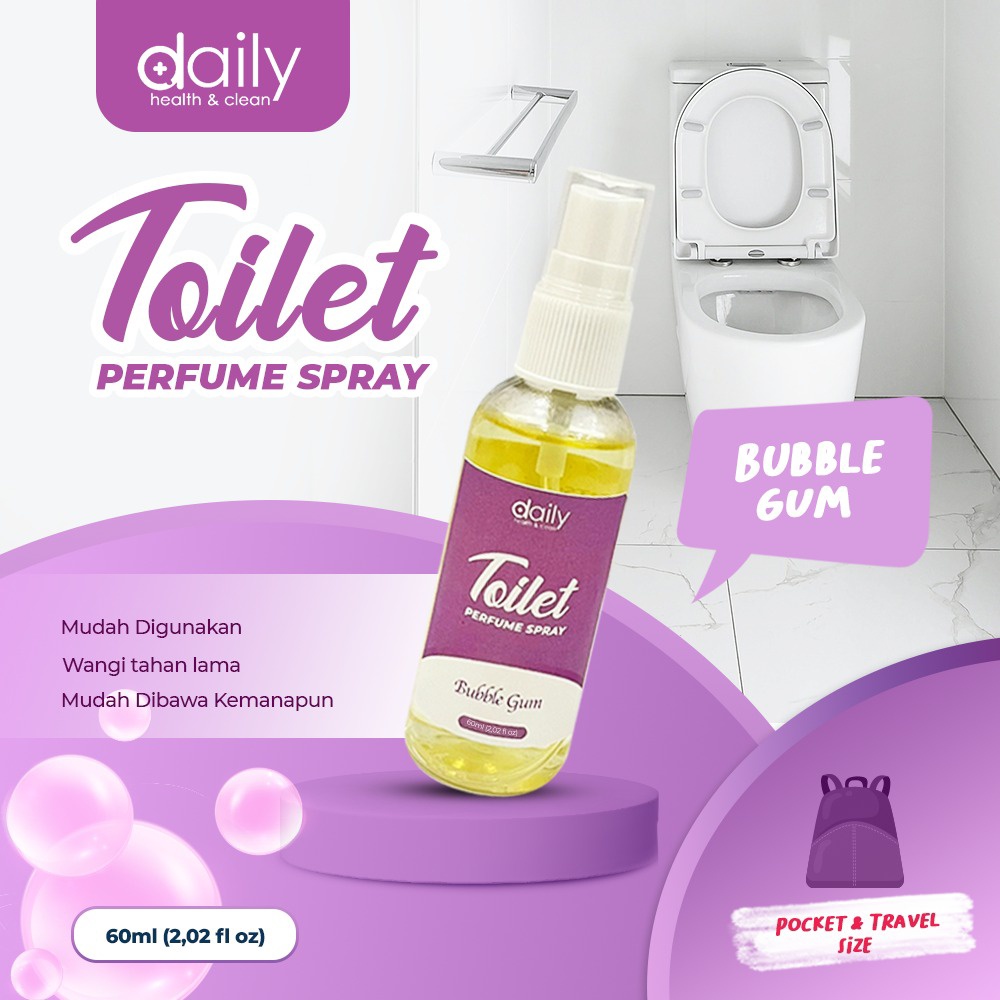 TOILET PARFUM PRAKTIS - AMPUH MENGHILANGKAN BAU WC TOILET KAMAR MANDI - TOILET PERFUME SPRAY PENGHARUM TOILET 60ml