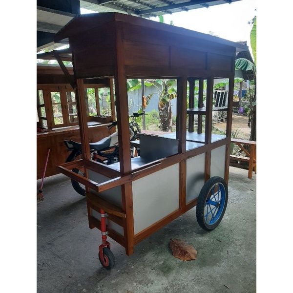gerobak nasi goreng kayu jati