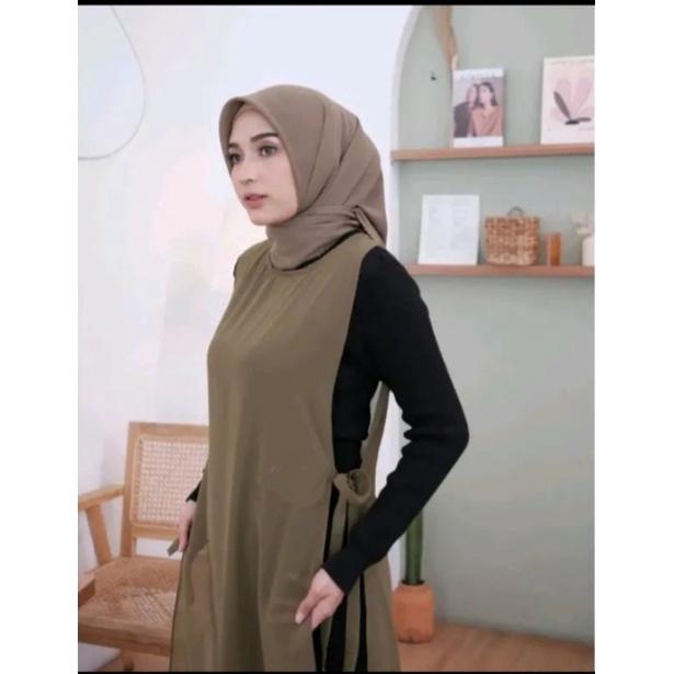 Outer long Vest Sojin outer luaran Outer polos Outer kondangan Outer diamond