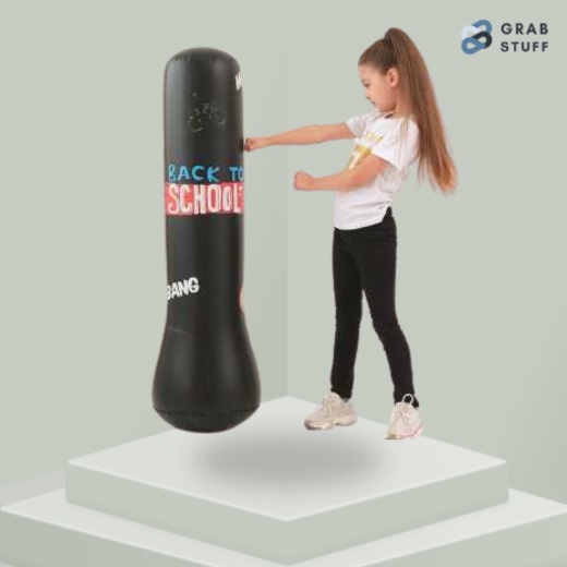 Tiang Samsak Pompa Inflatable Boxing Training Target 120 cm / Kids Boxing Samsak Tinju Anak Berdiri Original High Quality Untuk Latihan Model Pompa Isi Angin / Samsak Anak Latihan Tinju Bela Diri Taekwondo Karate Boxing Samsak Standing / Samsak Anak Tebal