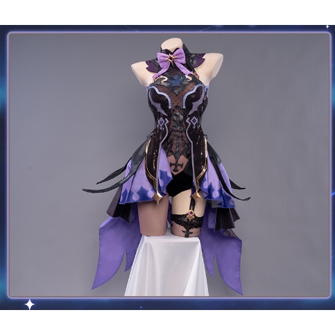 UWOWO Game Genshin Impact Fischl Cosplay Costume Christmas Halloween Costume Fischl Carnival Full Set Outfits Dress
