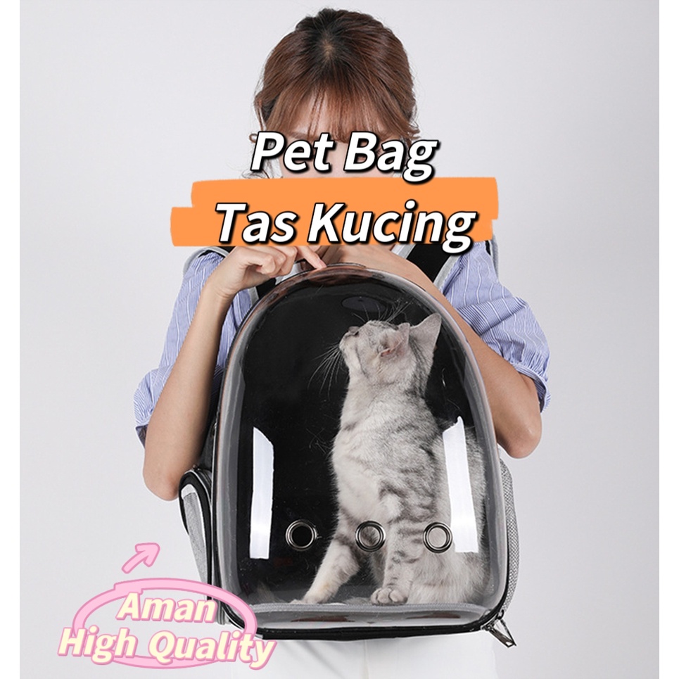 Tas Kucing Astronout Tas Transparan Tas Anjing Murah Travel Bag Pet Carrier Pet Rucksack