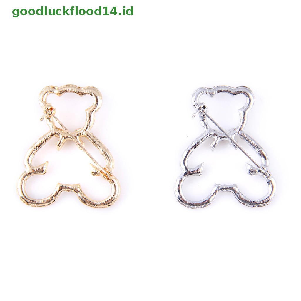 [GOOGFOUR] Winnie Bear Bros Untuk Wanita Jas Lencana Penuh Berlian Imitasi Beruang Bros Perhiasan Lucu Kartun Hewan Pin Tas Aksesori Pakaian Bros Pin Hadiah [TOP]
