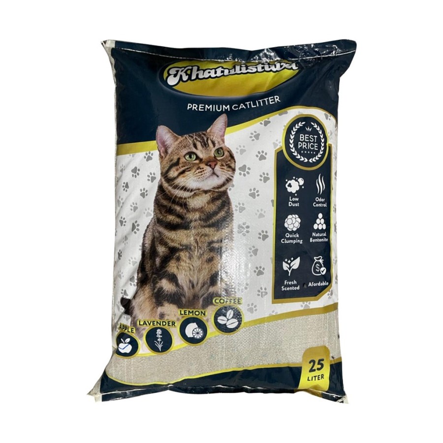 Pasir kucing wangi gumpal khatulistiwa 20kg cat litter 20 kg