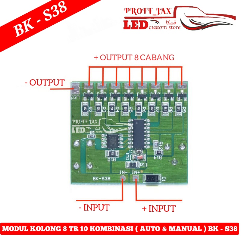 Modul kolong 8TR 10 KOMBINASI ( AUTO & MANUAL) BK-S38