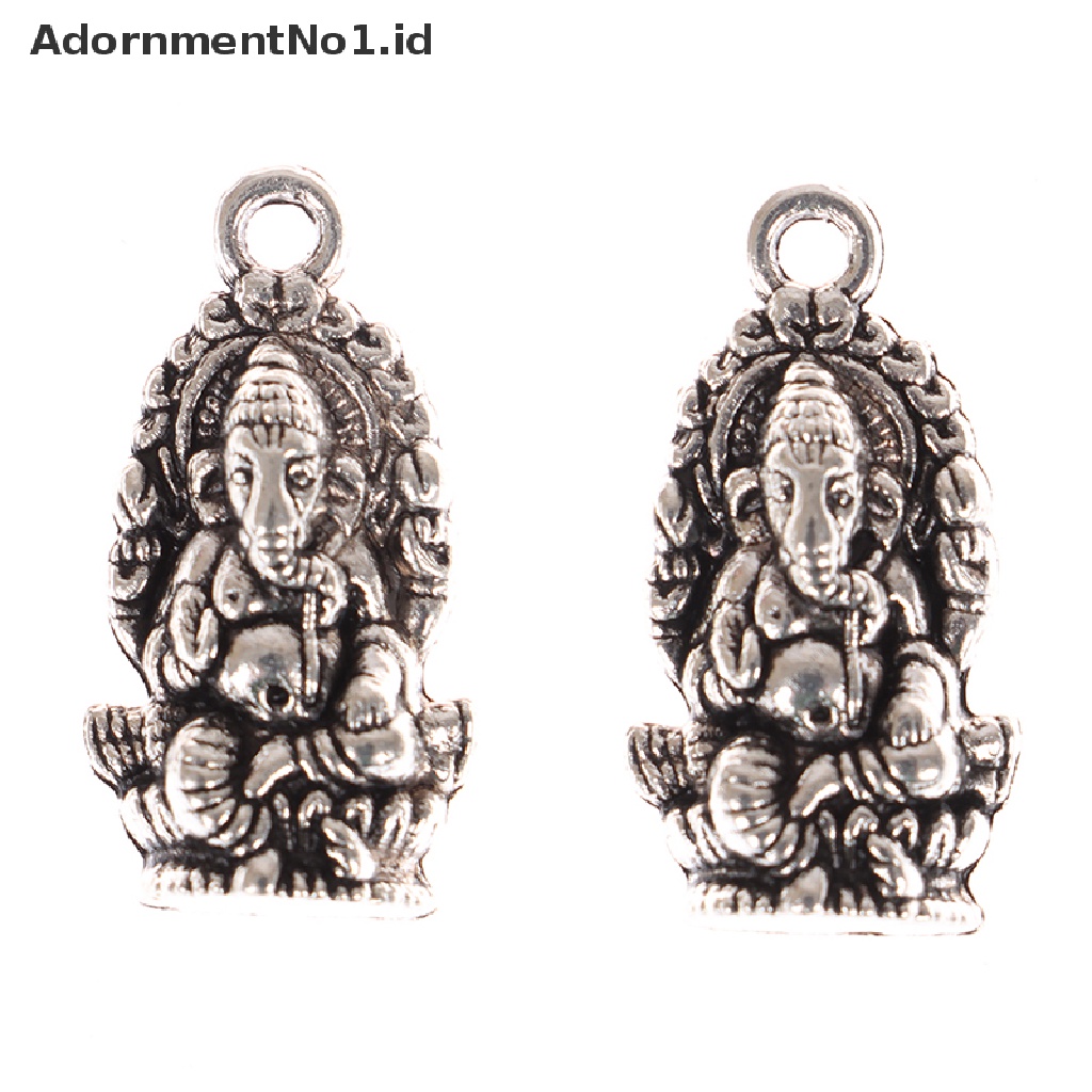 [AdornmentNo1] 10pcs Thailand Ganesha Ch Antik Alloy Buddha Ch Diy Perhiasan Liontin [ID]