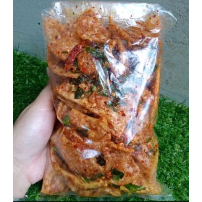 

Sebring kerupuk Elod Pedas 100gr / elod pedas daun jeruk