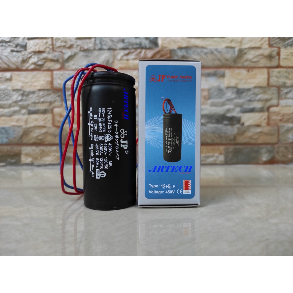 JP 12 + 5 UF - 450V KAPASITOR / CAPACITOR MESIN CUCI (CAPACITOR)