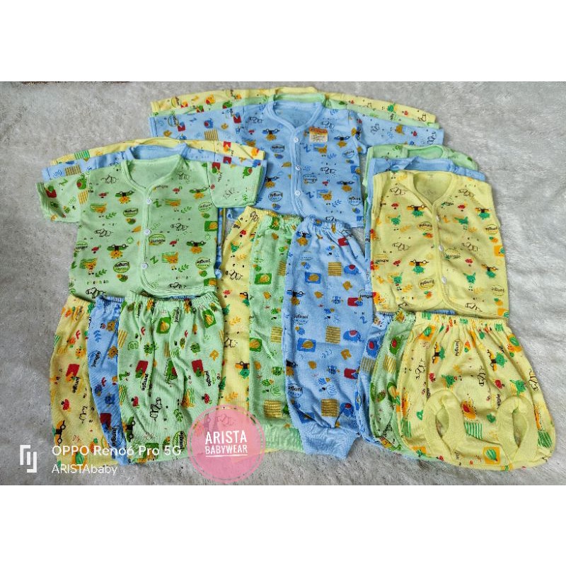 ARISTAbaby - paket hemat baju+celana bayi fullwarna motif jungle