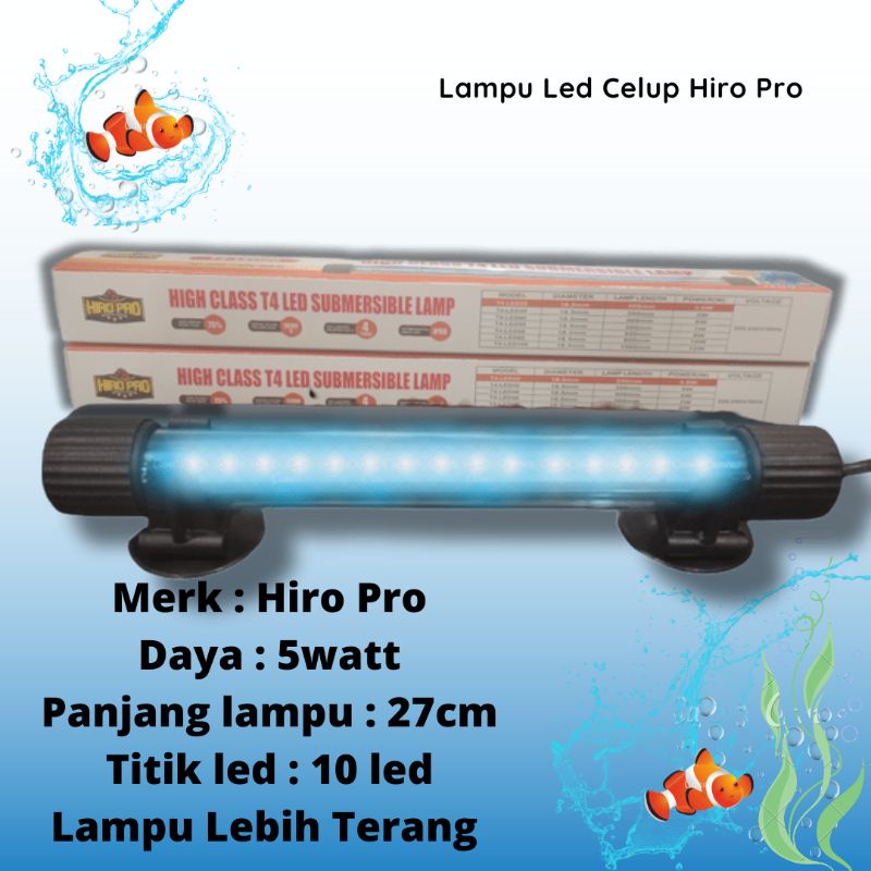 PROMO MURAH Lampu Led Celup Aquarium HIRO PRO T430