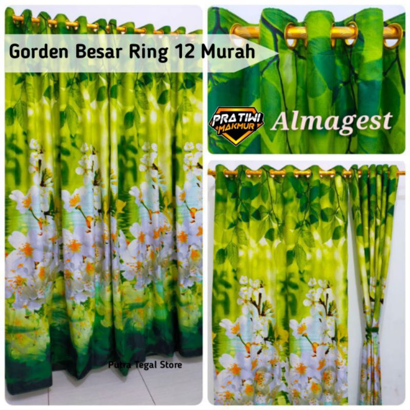 Ready Stok Gorden Homemade Gorden Tirai Pintu Besar Ukuran 135×220 Almagest