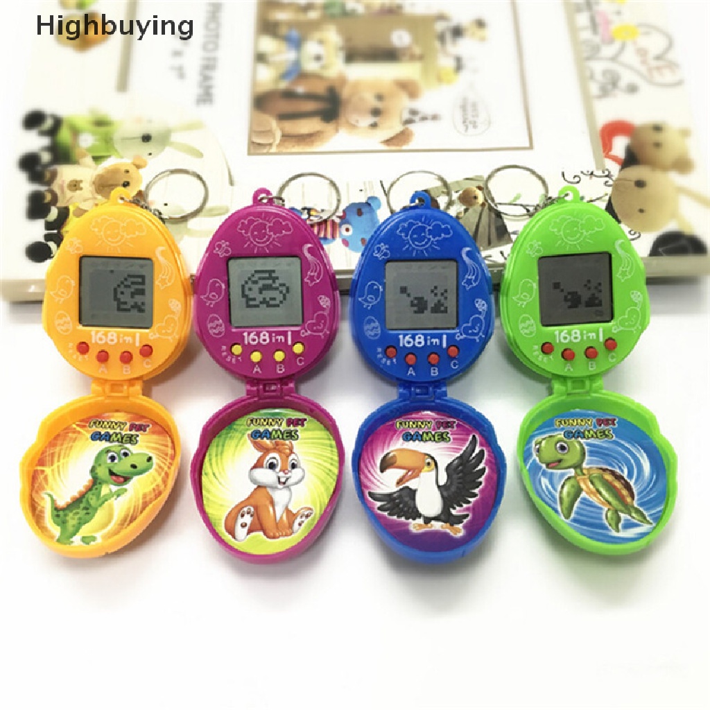 Hbid Mini Virtual Pet Nostalgia Tamagotchi Cyber Random Mainan Hewan Peliharaan Tiny Game Key rings Glory