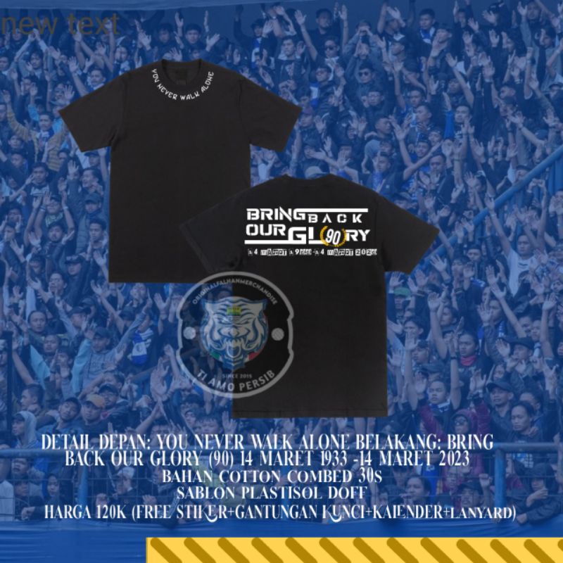 kaos anniversary persib terbaru