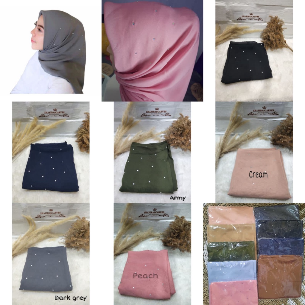 Jilbab bella square swarosky