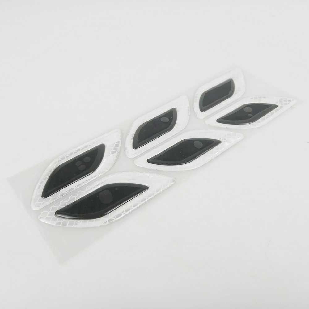 Carbon Fiber Car Sticker Auto Warning Decal Strips 6PCS - 1183