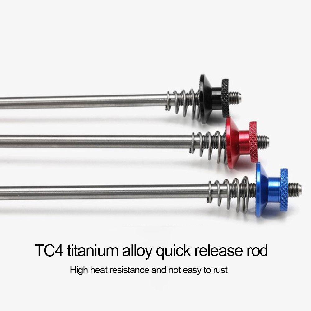 R-FLOWER 1pasang Tusuk Titanium Ti Aksesoris Sepeda Ringan Quick Release Cycling Hub