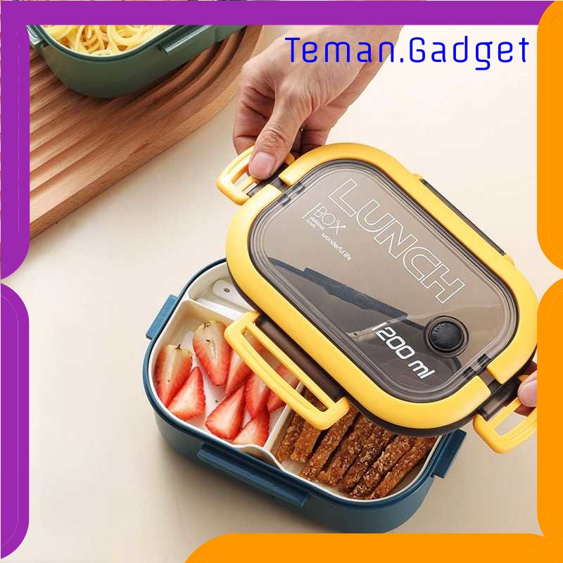 TG - DPR HOMEFAVOR Kotak Makan Bento Lunch Box Double Layer 1200ml - HF225