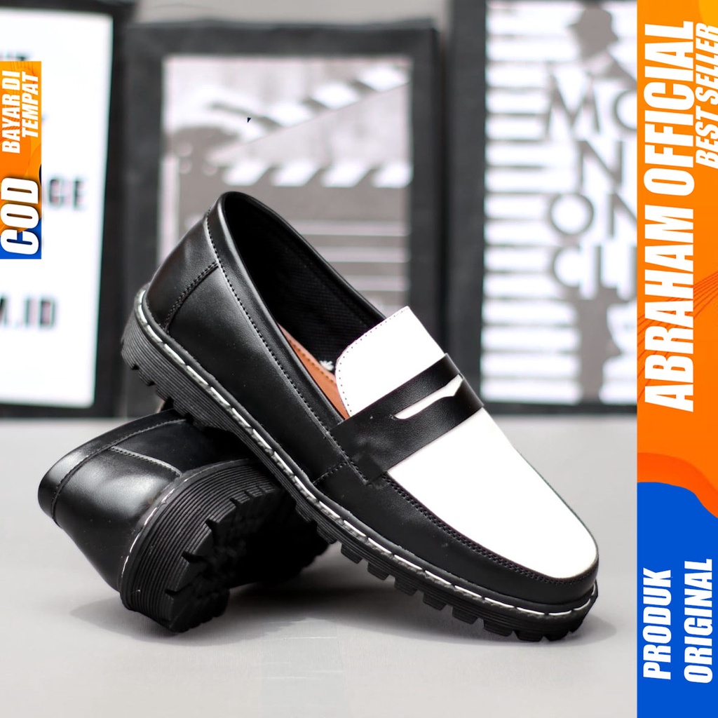 Sepatu Docmart Loafers Formal Pantofel Kerja Pria Abraham VINICIUS