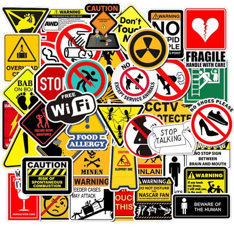 

Sticker Pack Warning Label Sign