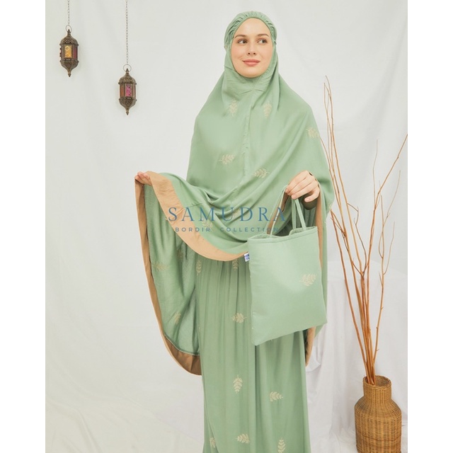 MUKENA RAYON BORDIR TROPICAL DEWASA | MUKENA RAISA TROPICAL DEWASA