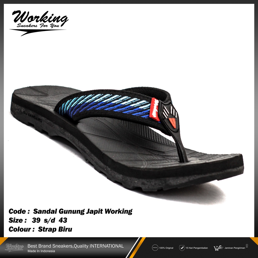 Sandal Japit Gunung Pria Working Size 39-43