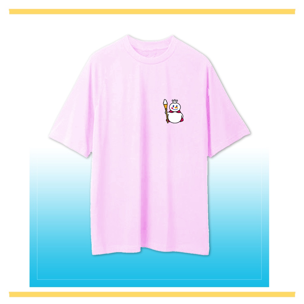 KAOS ICE CREAM LUCU/KAOS KATUN KING MIXUE SIDE
