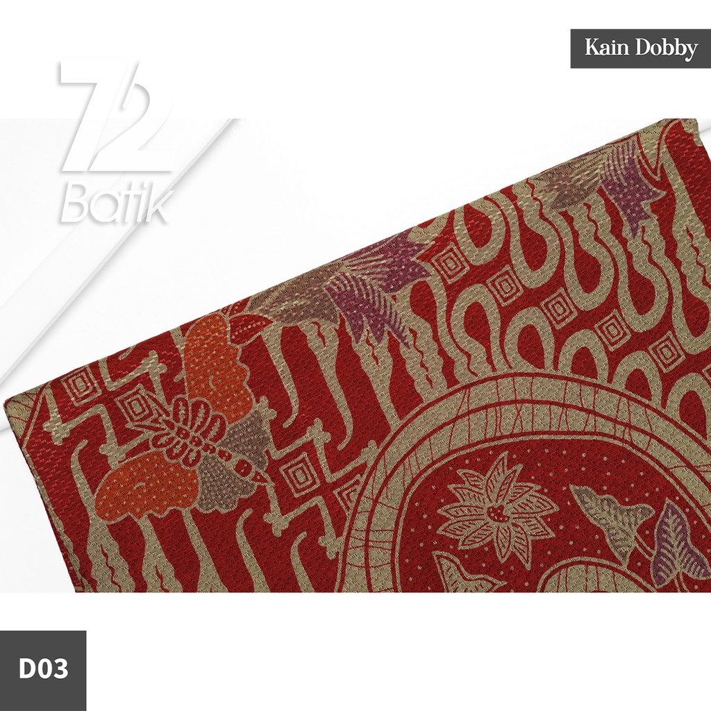 KAIN BATIK PREMIUM Dobby Motif Sungai Kupu Merah 722775 Cap 72 Jarik Jarit Samping Kebat Panjang Batik Dobby Modern Premium Bahan Seragam Batik Pernikahan Kantor Keluarga Murah Kamen Jadi Batik Bali Lembaran