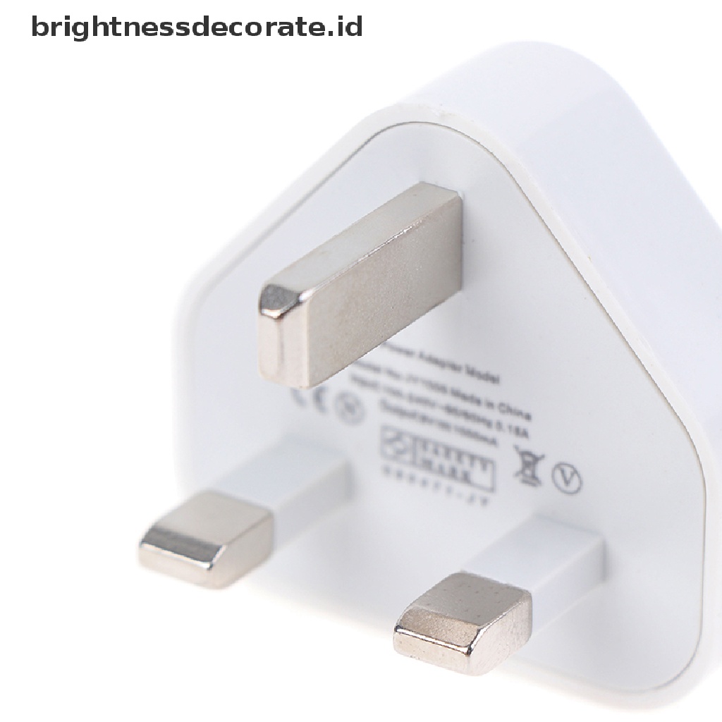 [Birth] Speedy Fast 1port USB Charger 3pin Adaptor Colokan Dinding Listrik UK ORIGINAL [ID]