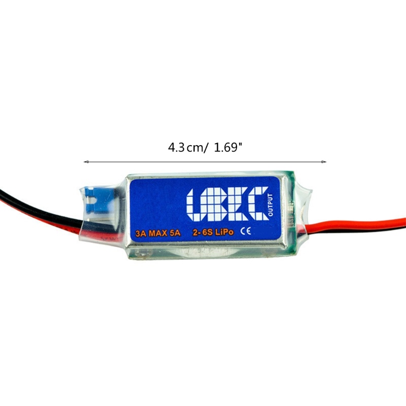 Zzz 3A UBEC Terlindung Penuh Sirkuit Eliminasi Anti Macet 5V 6V Switchable 2-6S Lipo Part Drone Aksesoris