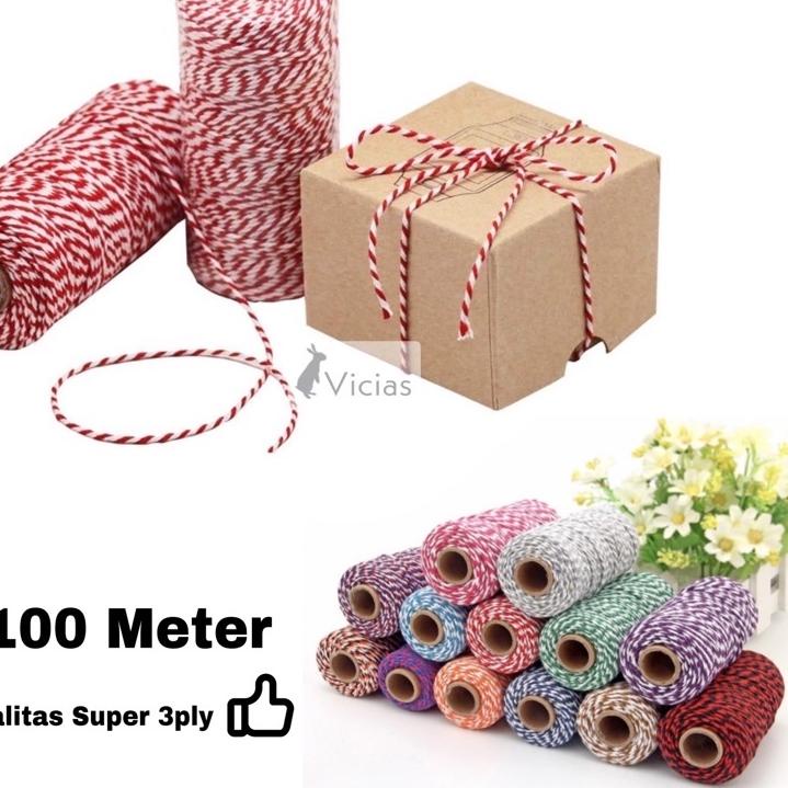 

RVN211 Tali Craft Benang Merah Putih 100 meter Pita Hampers Parcel Souvenir Murah $$