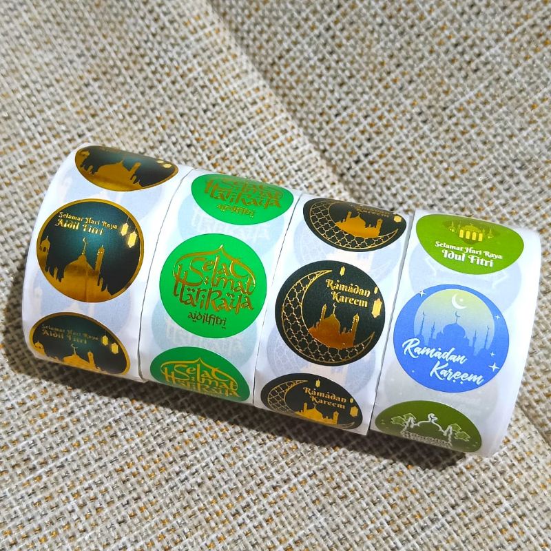 

[Isi 100Pcs - Part Khusus] Stiker Segel Idul Fitri Stiker untuk Kemasan Stiker Amplop