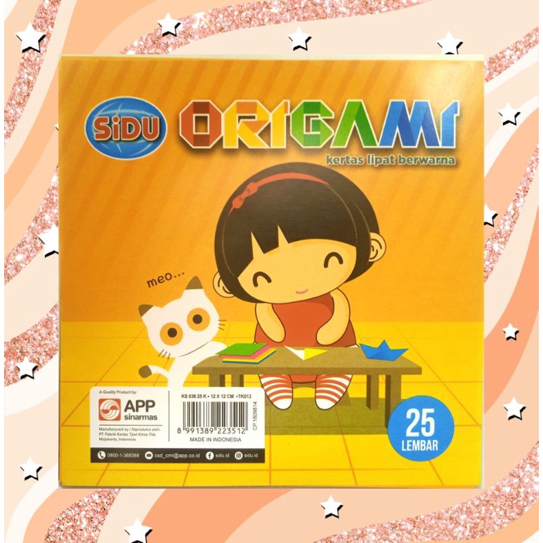 

ORIGAMI / KERTAS LIPAT WARNA WARNI / KERTAS ORIGAMI SIDU 25 LEMBAR