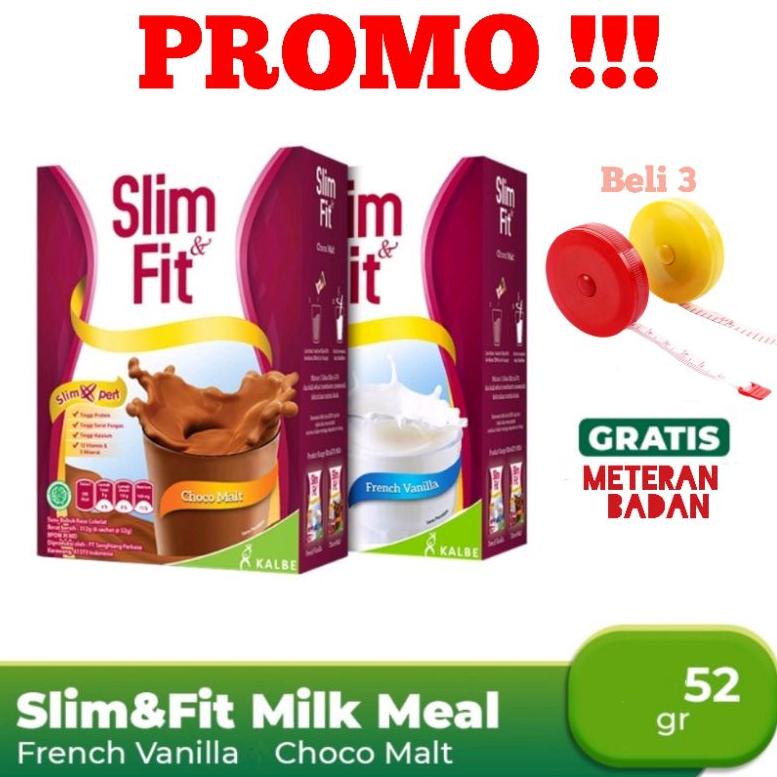 

Susu Slim & Fit Milk 6x52gr Vanila atau Coklat/ Slim Fit Susu Kalbe/ Slimfit susu diet / Slim Fit Coklat Vanila / slim&fit susu Kalbe LGRRD95100