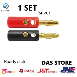 Konektor Jack banana plug male 4mm 1 set Jack banana