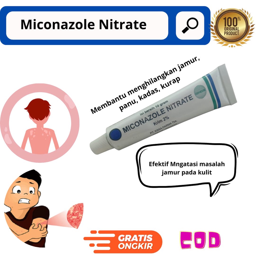 Obat Gatal Jamur Miconazole Nitrate Salep/ Salep selangkangan
