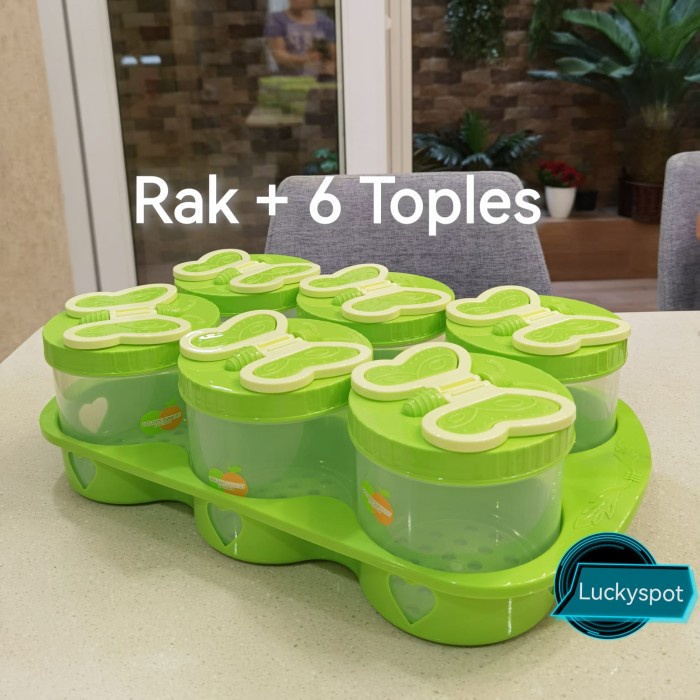 RAK + 6 TOPLES / TOPLES LEBARAN / TOPLES KUE KERING / TOPLES KUPU-KUPU