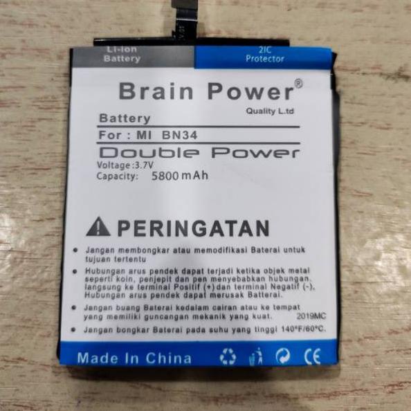 Stok terbaru   Batre bt xiaomi Redmi 5A BN34 Doubel Power BN34