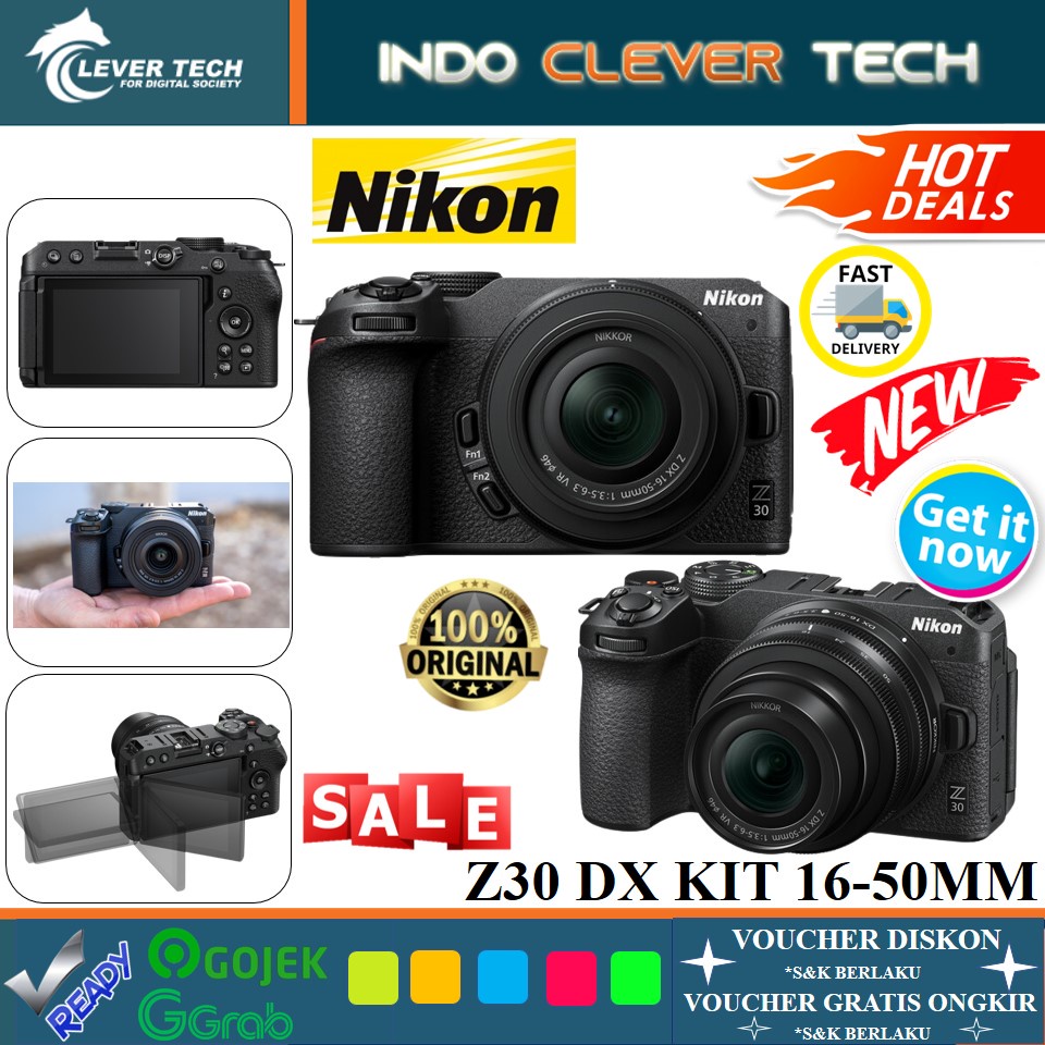 Nikon Z30 / Z 30 Mirrorless Camera kit DX 16-50mm GARANSI RESMI