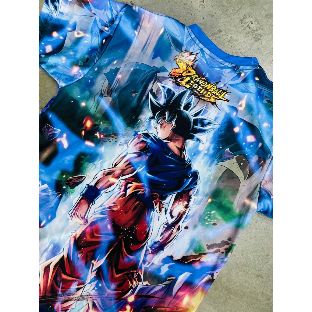 Tshirt Goku Lightning Fullprint Anime Manga Dragon Ball Premium Unisex