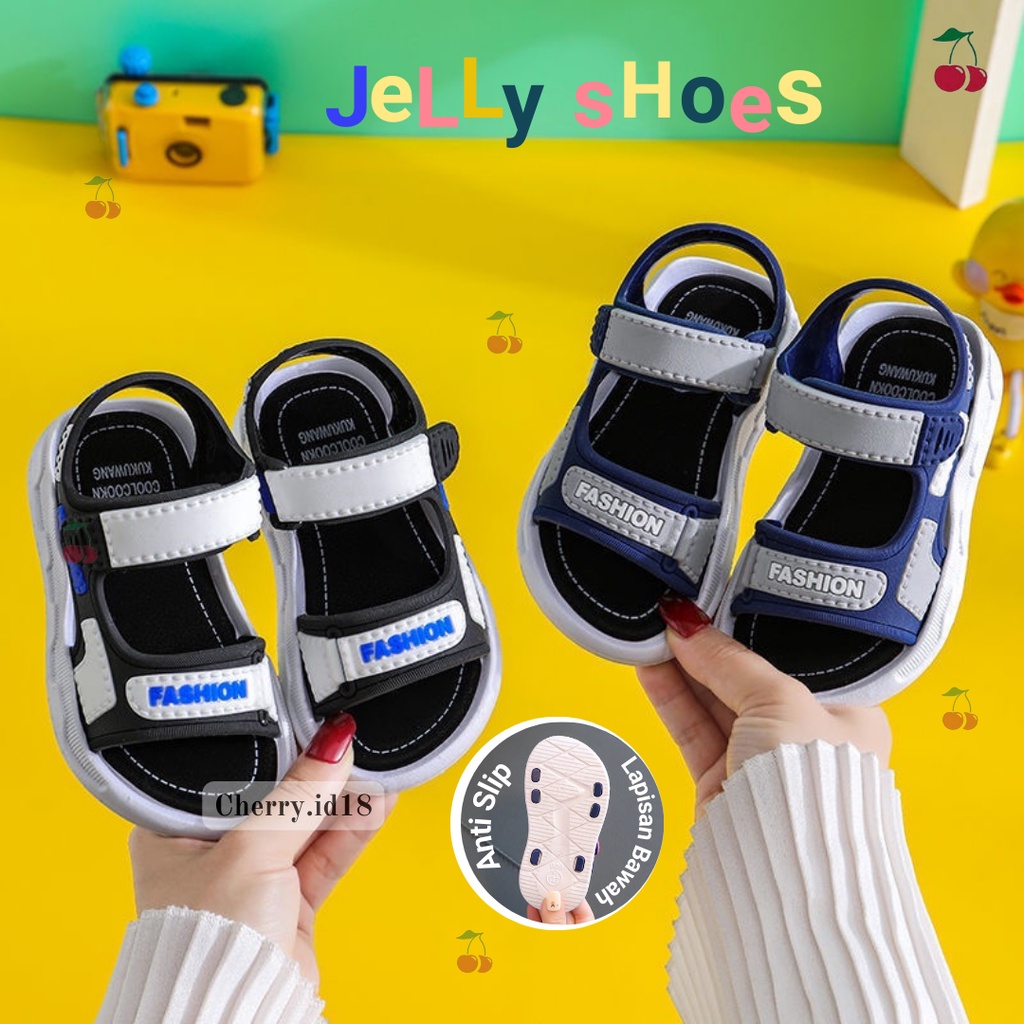 COD Cherry (6bln - 6thn) Sandal Selop Anak Import Bahan Karet / Sandal Anak Laki Laki / Sandal Anak Perempuan / Sandal Karet Anak LX01