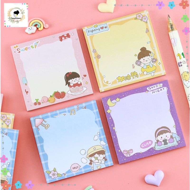 

Sticky Note Motif Sticky Note Motif Lucu Sticky Girl Memo Lucu