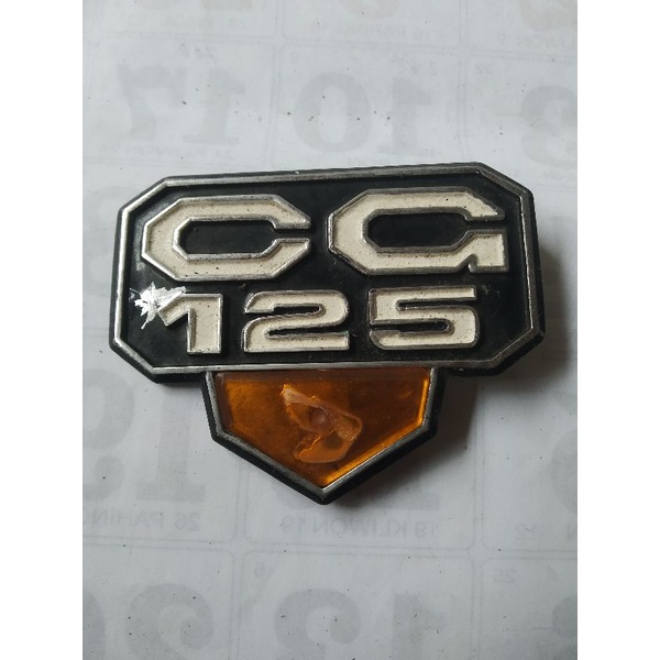 emblem sticker cover bok box tutup aki honda cg 125 cg125 harga 1 biji