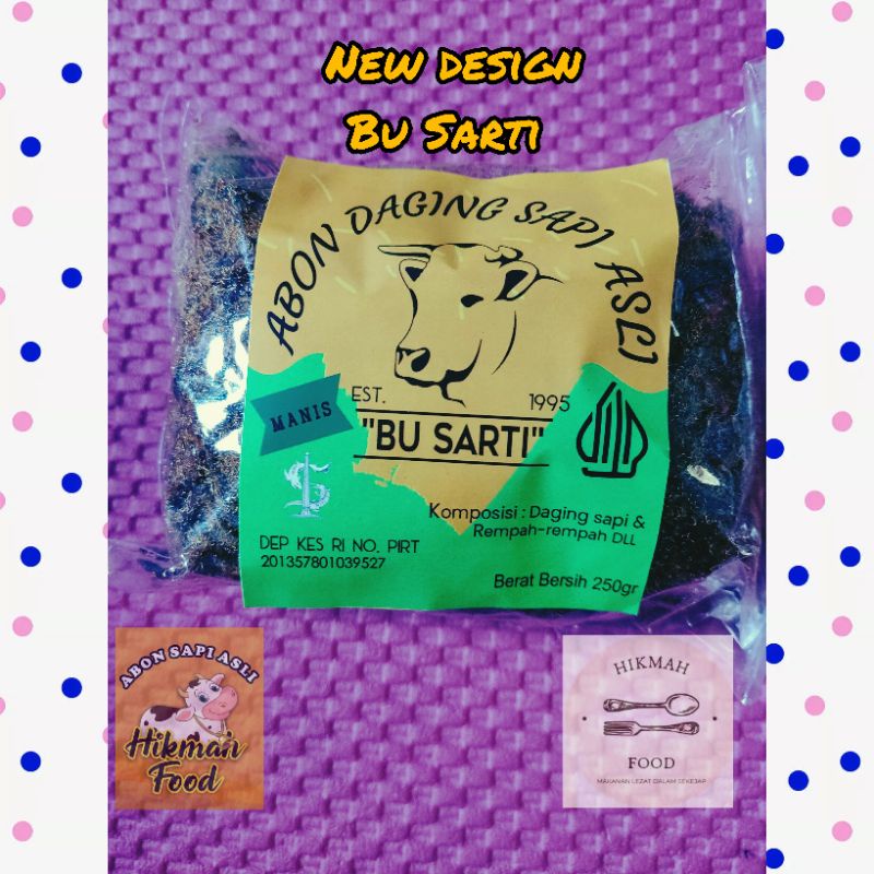 

Abon Sapi Bu Sarti MANIS 250gr khas Surabaya