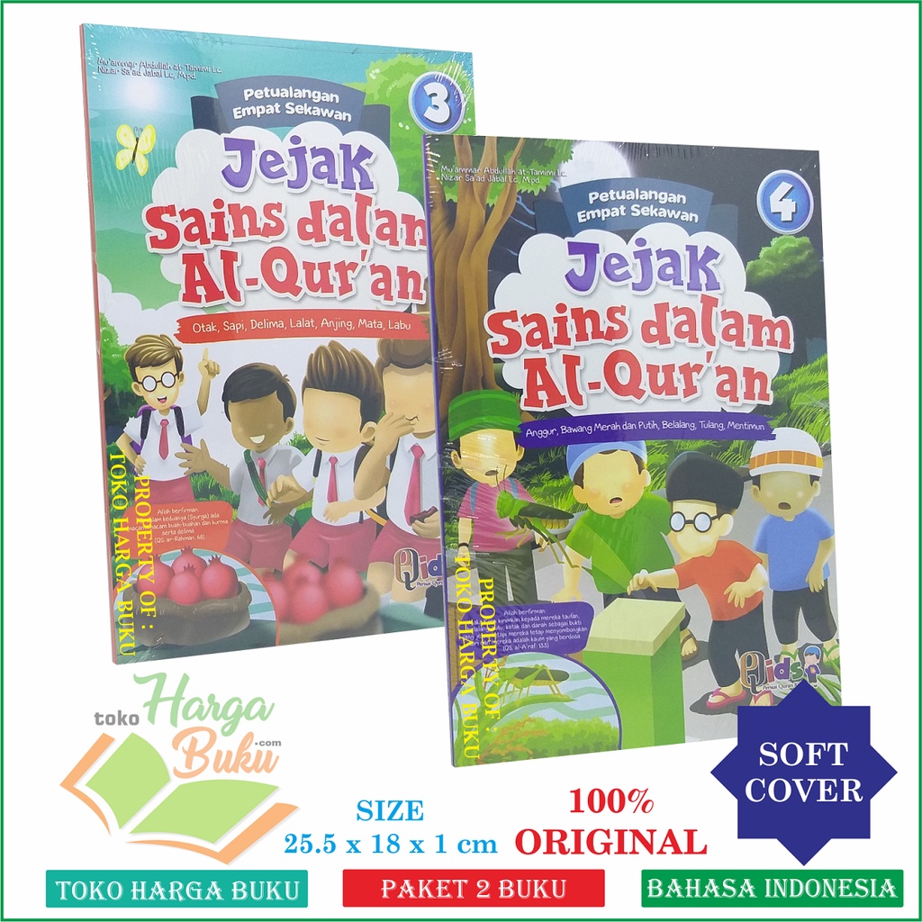 Paket 2 Buku Jejak Sains Dalam Al-Quran Jilid 3 dan 4 Teknologi di Dalam Al Qur'an Penerbit Perisai Quran Qids