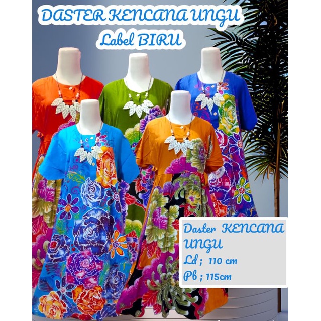 DASTER KENCANA UNGU LABEL BIRU ORIGINAL TALI SAMPING BUSUI