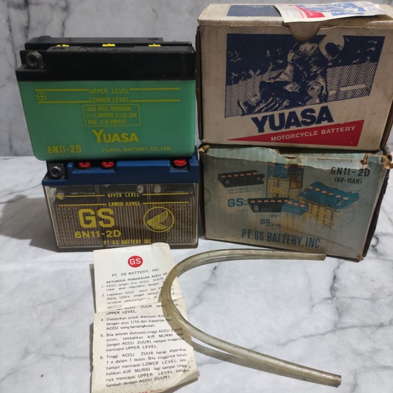 Aki 6N11-2D GS-YUASA 6VOLT