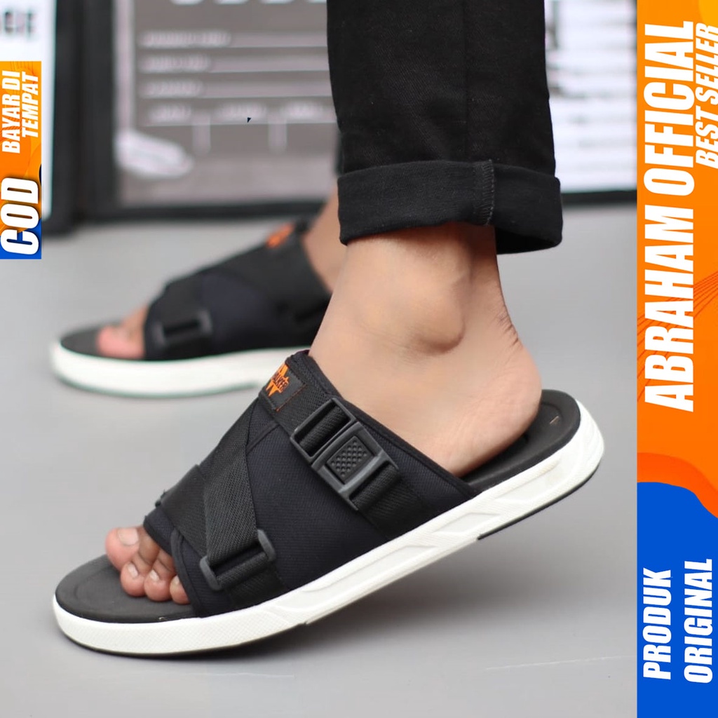 Sandal Slide Slop Pria Sendal Selop Ringan Distro Abraham CHESTER