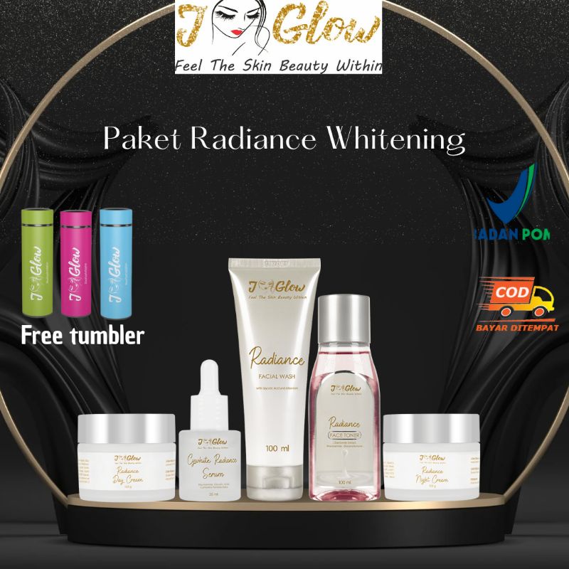 Jual Jglow Skincare Paket Super Whitening Radiance Cream Skin Glowing